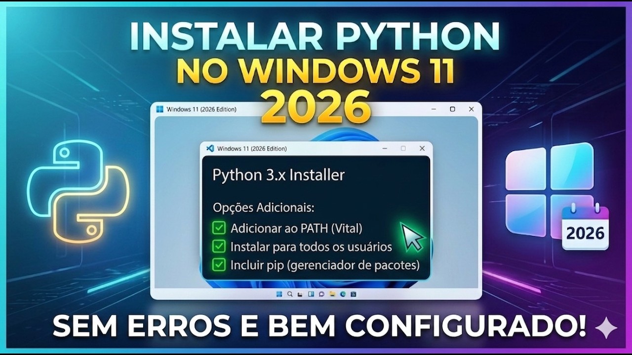 Como Instalar Python no Windows 11 (2026) - Guia Definitivo e Sem Erros ...