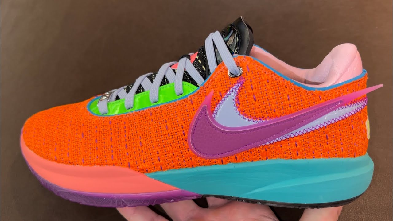 Nike LeBron 20 Chosen 1 Orange Basketball Shoes - YouTube