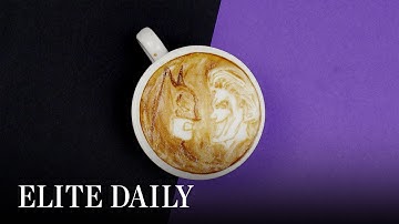 Superheroes vs. Archenemies Drawn in Coffee [LABS]