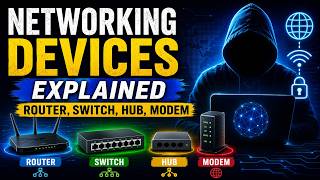 Networking Devices Explained | Router, Switch, Hub, Modem | Cyber Security Course in Delhi