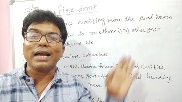 Firedamp properties/Inflammable gas- Mehane CH4