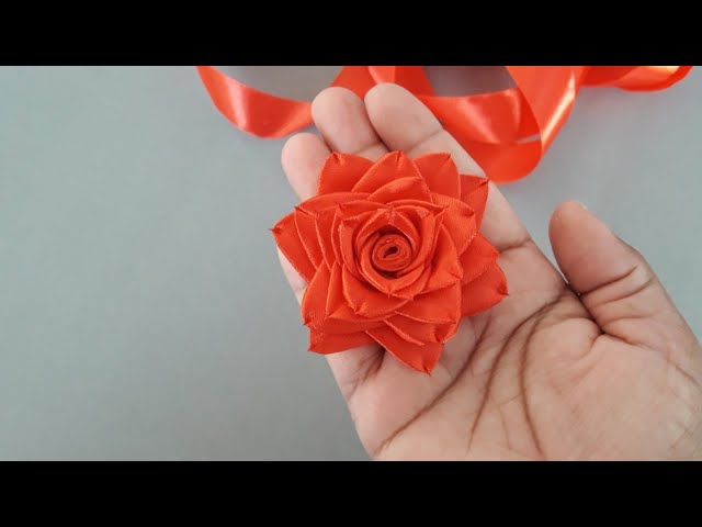 Edwardian DIY Silk Ribbon Rose - How To Make Ribbon Flowers - Sew  Historically