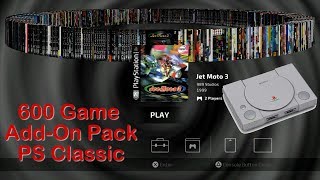 Hane søsyge Stort univers PlayStation Classic 600 Game Add-On Pack - Easy Install - YouTube