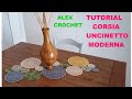 Runner corsia moderna ruota tutorial uncinetto facile alex crochet