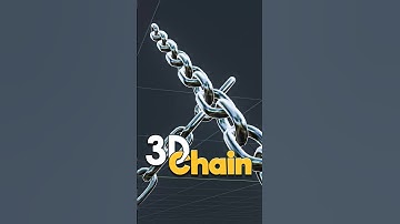 How I Made a 3D Chain in Blender! #Blender3D #3DModeling #Shorts #BlenderTutorial