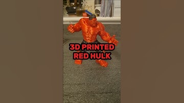 3D PRINTED RED HULK 🟥💪 #3dprinting #bambulab #3dprint #3dprinter #3dprinted #bambu #marvel #hulk