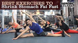 52 Mins Morning Routine to Burn Belly Fat | Best Exercises To Shrink Stomach Fat Fast |Aerobic Class