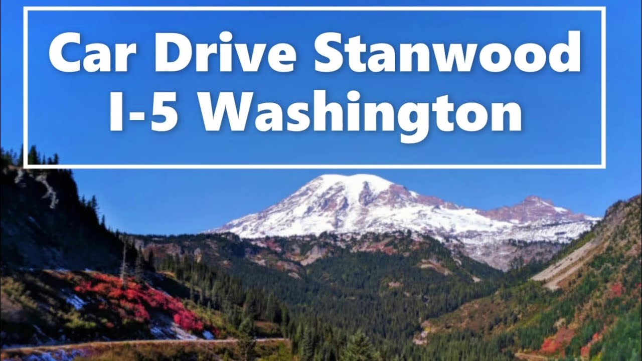 Car trip Scenic Stanwood Washington Car drive 5K HD Cinematic view