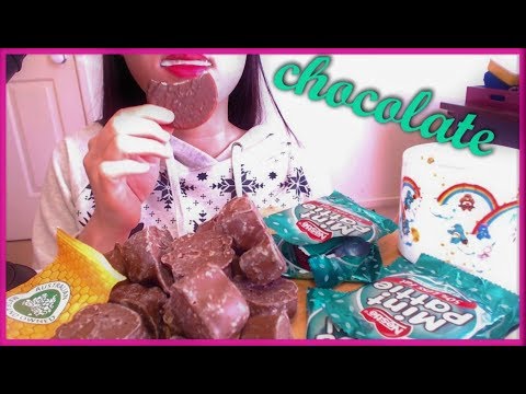 ASMR EATING SOUNDS | CHOCOLATE HONEYCOMB | MINT PATTIES | BLACK COFFEE | NO TALKING