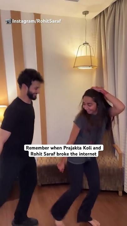 #viralvideo throwback | #prajaktakoli #rohitsaraf dance together
