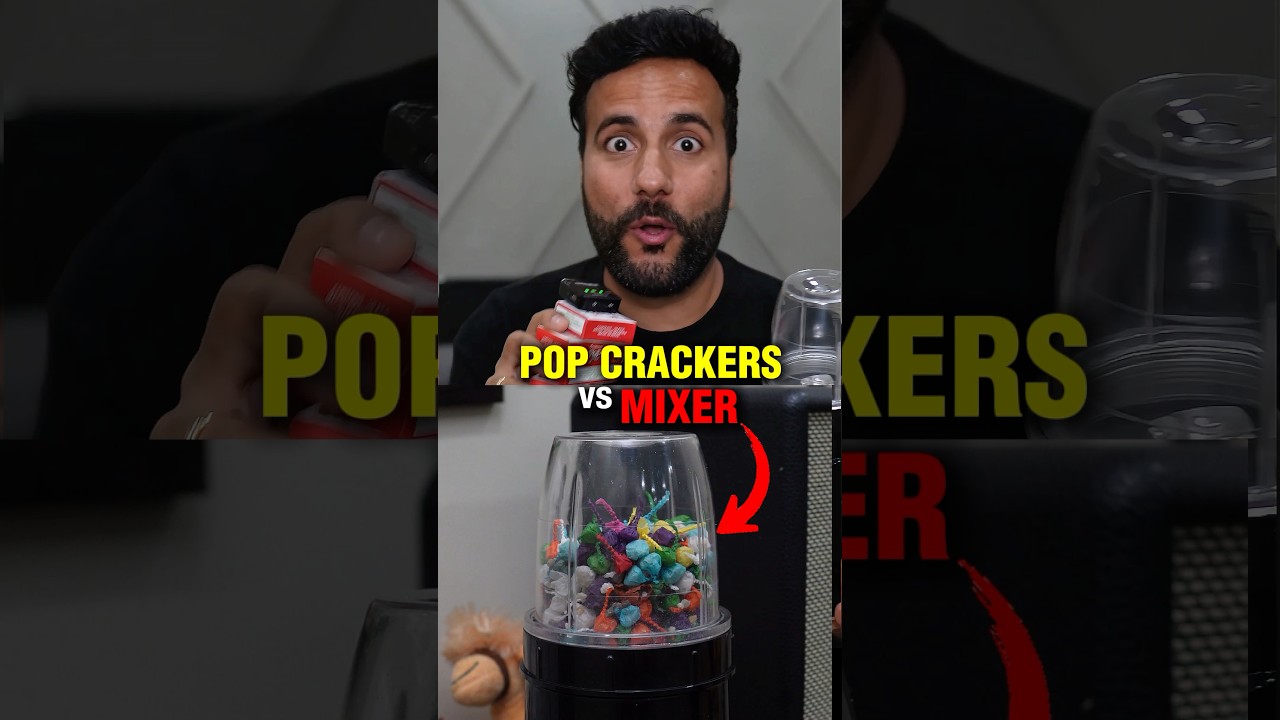 Crackers Vs Mixer | Science Experiment # #ashusir #scienceandfun #chemistry #science