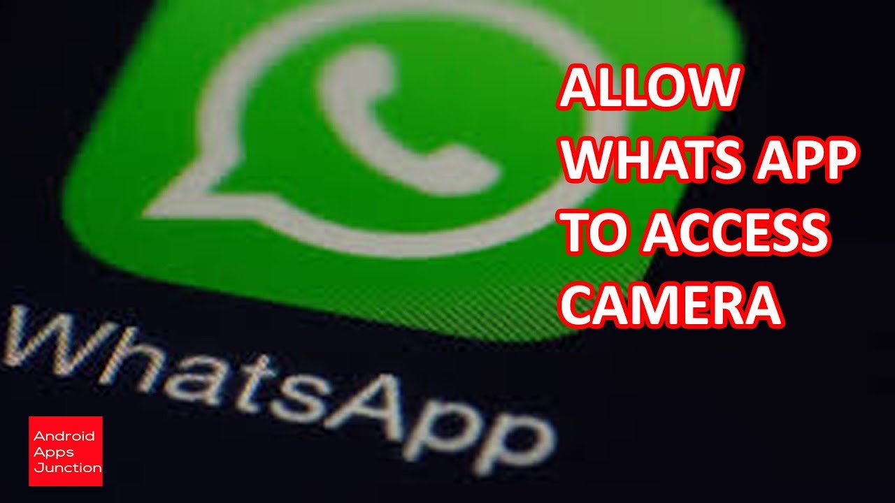 Whats App permission: allow whats app to access camera - YouTube