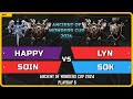 WC3 - Happy &amp; Soin vs Lyn &amp; Sok - Playday 6 - Ancient of Wonders Cup 2024