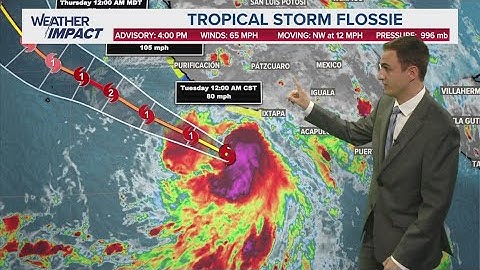 Tropical Storm Flossie to peak at Category 2 hurricane, dissipate in open water
