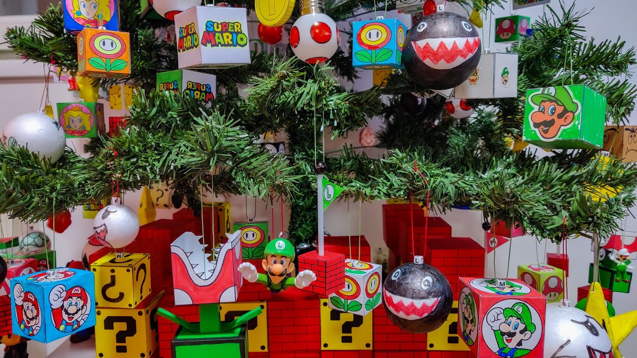 Alta exposición Fresco gemelo Super Mario Christmas Tree - HAPPY NEW SUPER MARIO YEAR :) - YouTube