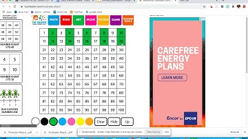 Using the 100 chart to find an increasing pattern
