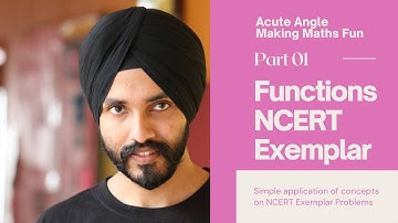NCERT Exemplar Class 11 Maths | Functions | Part 1