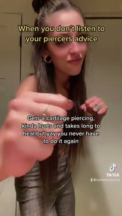 Don’t sleep on a healing piercing!