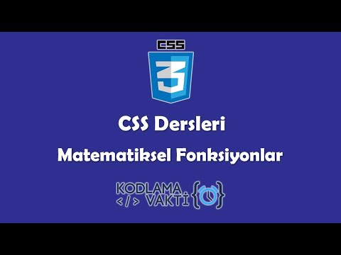 CSS Dersleri #34 - Matematiksel Fonksiyonlar