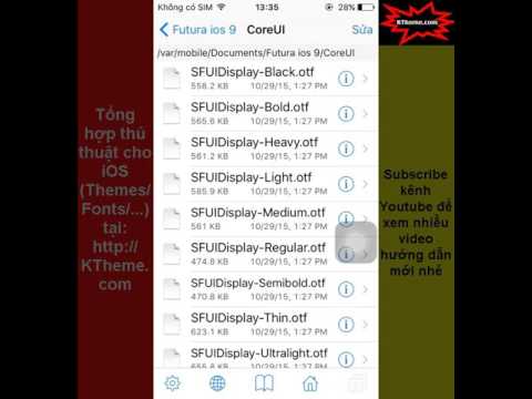 Hướng dẫn cài Font iPhone iOS 9 mới nhất