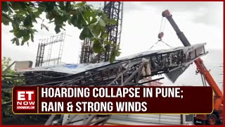 Hoarding Collapsed In PimpriChinchwad Of Pune Due To Rain & Strong Winds | No Casualties Reported