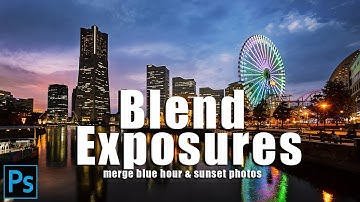 Merge DULL Blue Hour & Sunset Photos to Make AMAZING Cityscapes