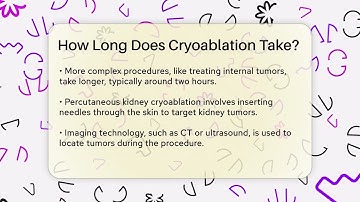 How Long Does Cryoablation Take? - The Operating Table