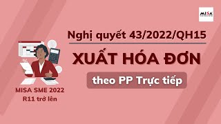 Hướng dẫn xuất hóa đơn theo Nghị quyết 43/2022/QH15 – MIFI