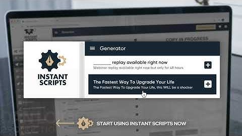 Instant Scripts - Dan Lok Productions!