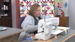 Learn basic techniques for attaching quilt blocks on Fresh Quilting with Lee Chappell Monroe (301-2)