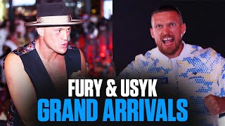 Tyson Fury \& Oleksandr Usyk Make Their Grand Arrivals In Riyadh