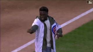 Kevin Hart Throws Out The First Pitch at Wrigley Field