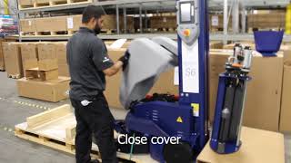 How to install a Robopac Robot S6 portable semi-automatic stretch wrapper