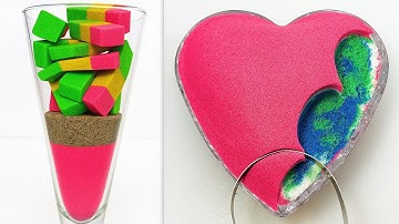 Very Satisfying and Relaxing Compilation 341 Kinetic Sand ASMR