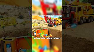 OH NO! Big Toy Truck Accident! 🚚💥 #shorts##toycar #truck #blocks #kidsvideo