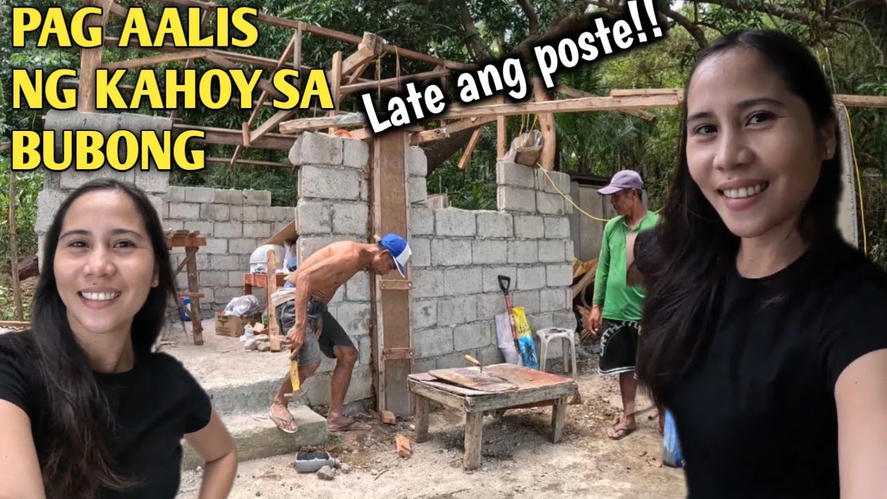 PAG AALIS NG KAHOY SA BUBONG |  LATE ANG POSTE!!! | Bahay Kubo update 