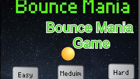 Making A Bounce Mania Game | Scratch