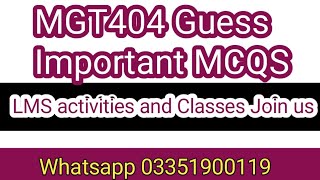 MGT404 Short lectures || MGT404 Assignment fall 2021 || MGT404 GUESS PAPER || MGT404 QUIZ FALL2021 Net Worth