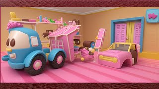 Puzzles learning car games for kids | Leo the Truck delivers | Baby kid's game | Build cars puzzles screenshot 3