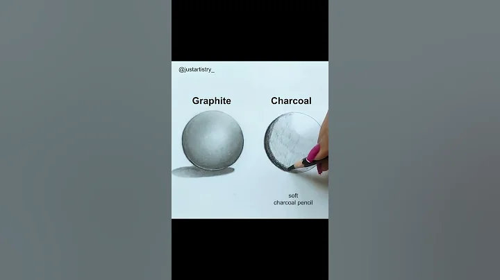 Graphite vs Charcoal #art #shorts #youtubeshorts