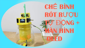 Hướng Dẫn Chế Bình Rót Rượu Tự Động Với Màn Hình Oled
