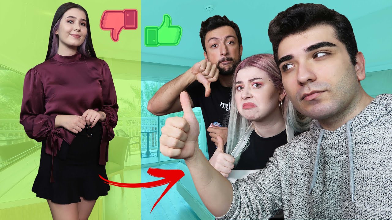 YOUTUBER ARKADAŞLARIM KOMBİNİMİ SEÇTİ👗 | Turgut Ekim, Mervan Tepelioğlu, Elif Yalçın