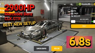 Mercedes Benz CLK GTR build drag | 2900hp | best NEW SETUP 🔥 | Car Parking Multiplayer 2 screenshot 1