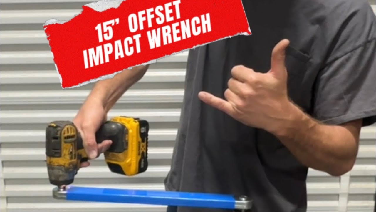 Этот 15-дюймовый стальной гаечный ключ с изгибом 3/8 дюйма для цепного привода очень удобен, когд...