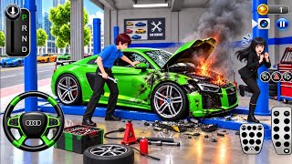 Audi Supercar Caught on Fire! 😱🚗💥 Epic Car Repair & Damage Challenge screenshot 1