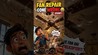 Fan Repair Gone Wrong- Episode 1 #FanRepair #Electrician #Electrical #CeilingFan #RepairTips