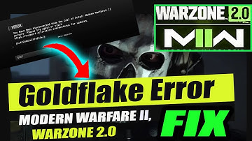 Modern warfare 2/#warzone 2.0 Goldflake Error | How to #fix #goldflake error || by borntoplaygames