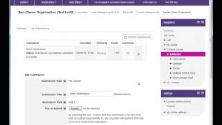 Moodle Video - Submitting an assignment to a TurnItIn submission box