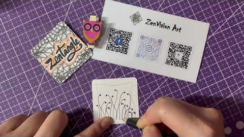 Zentangle Patterns For Beginners- 02 #FESCU by CZT CherisWoo
