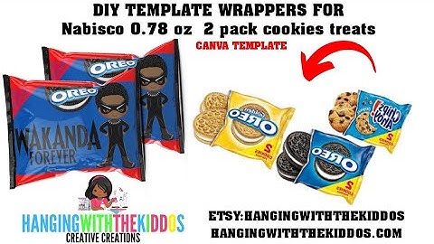 How to Create & Assemble  2 Cookies Pack  Wrapper Template | Canva.com Tutorial